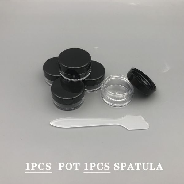 5 gram plastic pot jars 5 ml jar cosmetic containers sample empty container clear plastic refillable containers screw cap lids w spatula
5 gram plastic pot jars 5 ml jar cosmetic containers sample empty container clear plastic refillable containers screw cap lids w spatula