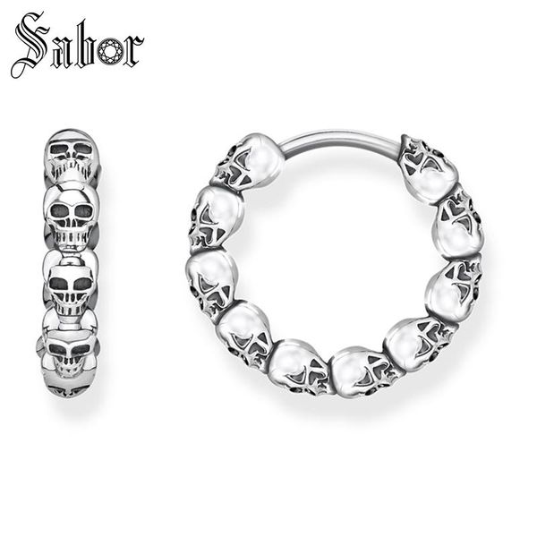 hoop earrings skull 925 sterling silver punk gift for wome men earring fashion jewelry, Golden
hoop earrings skull 925 sterling silver punk gift for wome men earring fashion jewelry, Golden