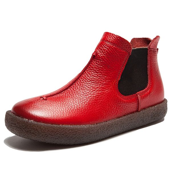 women england style new women genuine leather flat boots shoes for lady autumn ankle boots winter retro boots, Black
women england style new women genuine leather flat boots shoes for lady autumn ankle boots winter retro boots, Black