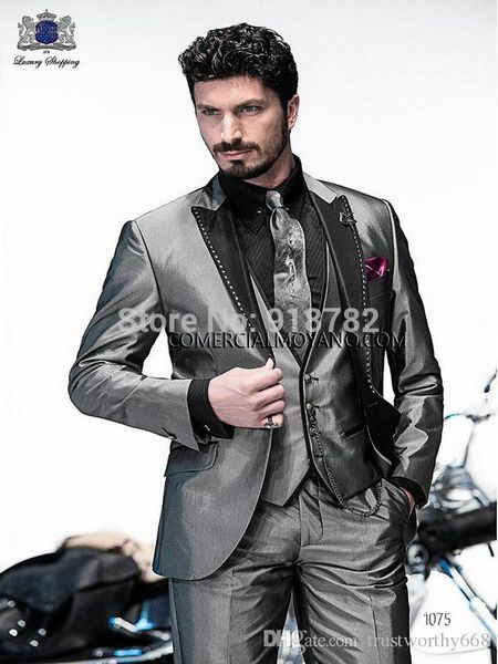 new arrival one button groomsmen peak lapel groom tuxedos men suits wedding/prom man blazer ( jacket+pants+vest+tie) aa36, Black;gray
new arrival one button groomsmen peak lapel groom tuxedos men suits wedding/prom man blazer ( jacket+pants+vest+tie) aa36, Black;gray
