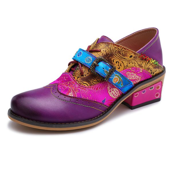 johnature 2019 new spring/autumn handmade retro genuine leather round toe flower sewing mary janes women shoes pumps med heels, Black
johnature 2019 new spring/autumn handmade retro genuine leather round toe flower sewing mary janes women shoes pumps med heels, Black