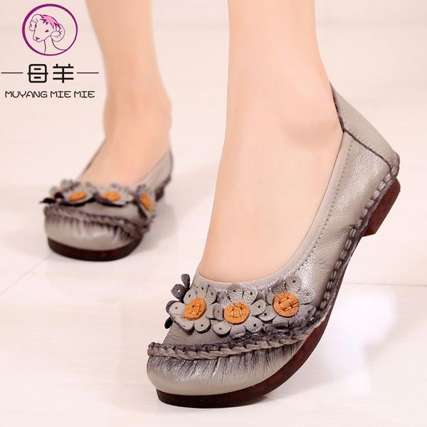 muyang mie mie women flats 2019 handmade casual women shoes woman flower genuine leather flat shoes ballet flats loafers, Black
muyang mie mie women flats 2019 handmade casual women shoes woman flower genuine leather flat shoes ballet flats loafers, Black