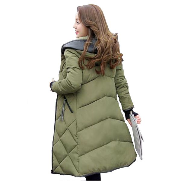 women's down cotton parkas winter thickening pregnant coat non-removable collar long slim plus size design overcoat outerwear, White
women's down cotton parkas winter thickening pregnant coat non-removable collar long slim plus size design overcoat outerwear, White