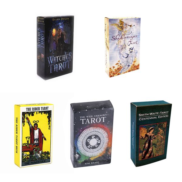 english version tarots witch rider smith waite shadowscapes wild unknown tarot deck board game cards with colorful box
english version tarots witch rider smith waite shadowscapes wild unknown tarot deck board game cards with colorful box