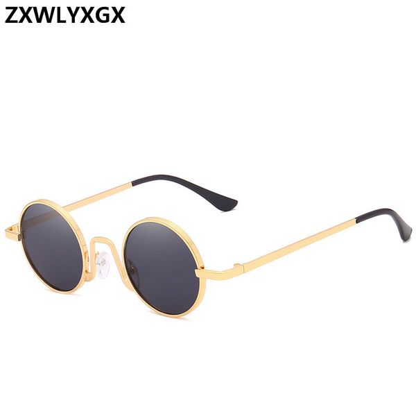 round metal frame sunglasses men women brand vintage steampunk sun glasses male goggle uv400 protection, White;black
round metal frame sunglasses men women brand vintage steampunk sun glasses male goggle uv400 protection, White;black