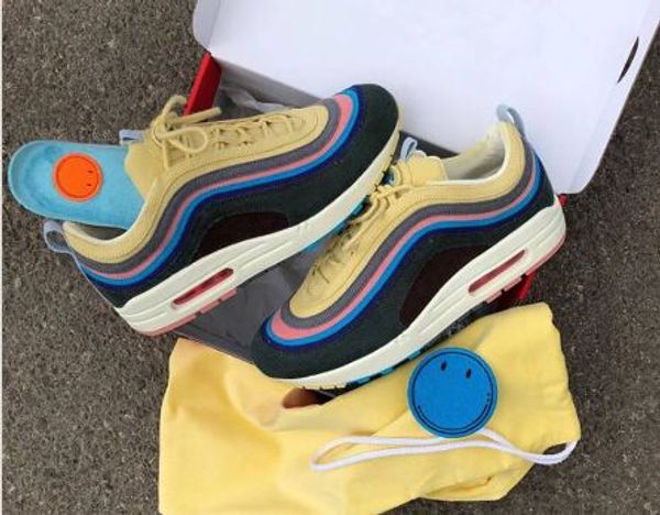 brand new 97 sean wotherspoon men casual shoes 97s women vivid sulfur multi yellow blue hybrid sports sneakers 36-45, Black
brand new 97 sean wotherspoon men casual shoes 97s women vivid sulfur multi yellow blue hybrid sports sneakers 36-45, Black