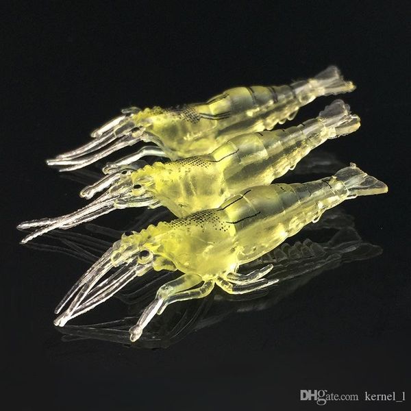 50pcs 4cm 1.3g shrimp silicone fishing lure soft baits & lures artificial bait pesca fishing tackle accessories