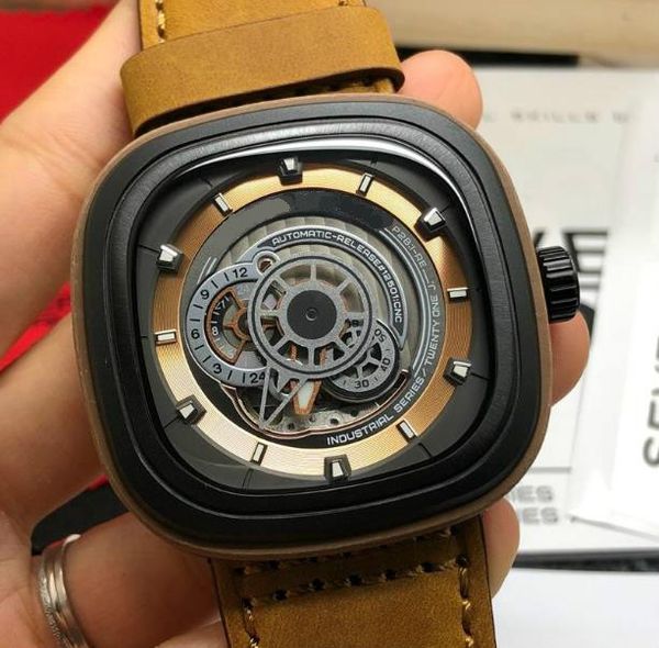 luxury men's watch miyota82s7 mechanical movement sf-p2b/03 thickened mineral glass cattle belt buckle size: 47*13mm, Slivery;brown
luxury men's watch miyota82s7 mechanical movement sf-p2b/03 thickened mineral glass cattle belt buckle size: 47*13mm, Slivery;brown