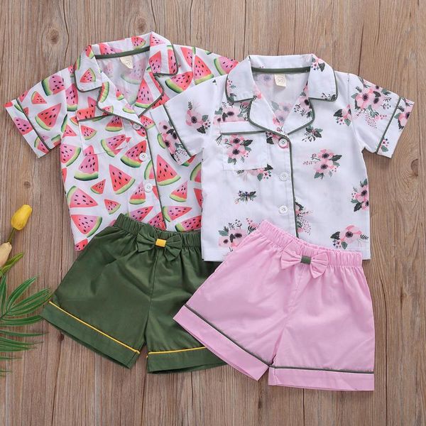 kids boys girls pajama sets floral printed button short sleeve shirt bow short pants toddler baby sleeping pajamas sleepwear, Blue;red
kids boys girls pajama sets floral printed button short sleeve shirt bow short pants toddler baby sleeping pajamas sleepwear, Blue;red