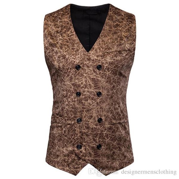 leopard mens suit vests sleeveless casual mens outerwear with button male clothing, Black;white
leopard mens suit vests sleeveless casual mens outerwear with button male clothing, Black;white