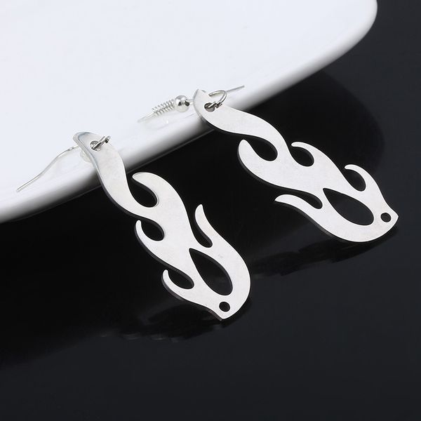 harajuku streetwear flame earrings punk style silver drop earrings for women men party jewelry accessories
harajuku streetwear flame earrings punk style silver drop earrings for women men party jewelry accessories