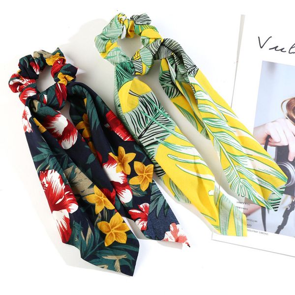 fashion print leaf hair scrunchies accessoies for women bohemian long floral scarf elastic ponytail holder girls hair bands 2020
fashion print leaf hair scrunchies accessoies for women bohemian long floral scarf elastic ponytail holder girls hair bands 2020