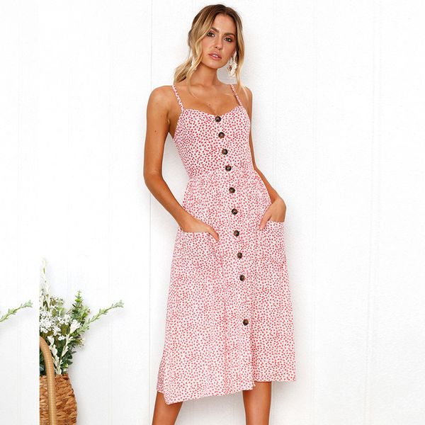 vintage sundress women summer dress boho dress midi button backless polka dot striped floral beach dress female, Black;gray
vintage sundress women summer dress boho dress midi button backless polka dot striped floral beach dress female, Black;gray