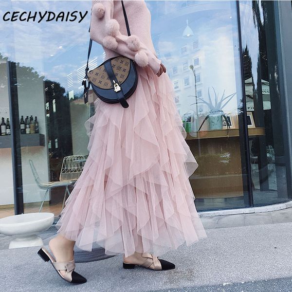 tulle skirt 2019 autumn fashion vintage skirts womens elastic high waist mesh skirt pink black pleated female maxi
tulle skirt 2019 autumn fashion vintage skirts womens elastic high waist mesh skirt pink black pleated female maxi
