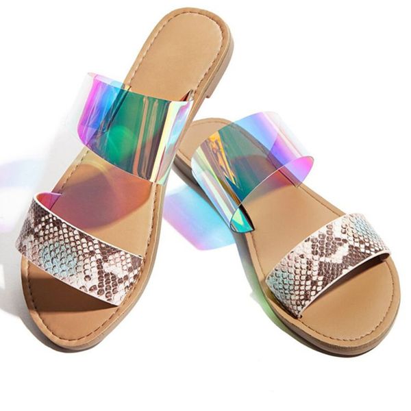 2020 new women neon green outdoor beach flat slippers casual female open toe serpentine reflective flat slides holographic shoes, Black
2020 new women neon green outdoor beach flat slippers casual female open toe serpentine reflective flat slides holographic shoes, Black