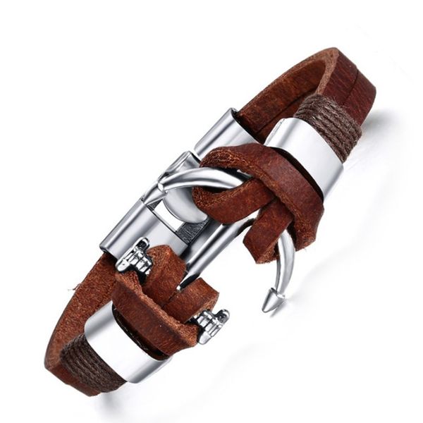 fashion anchor style anchor buckle bracelet men's fashion accessory, Black
fashion anchor style anchor buckle bracelet men's fashion accessory, Black
