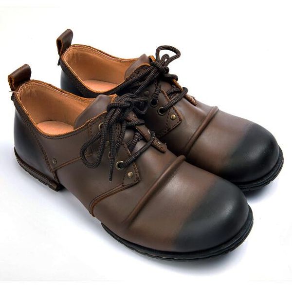 man handmade genuine cow leather shoes fashion men rivet flat shoes casual lace-up vintage oxford brand new shoes, Black
man handmade genuine cow leather shoes fashion men rivet flat shoes casual lace-up vintage oxford brand new shoes, Black