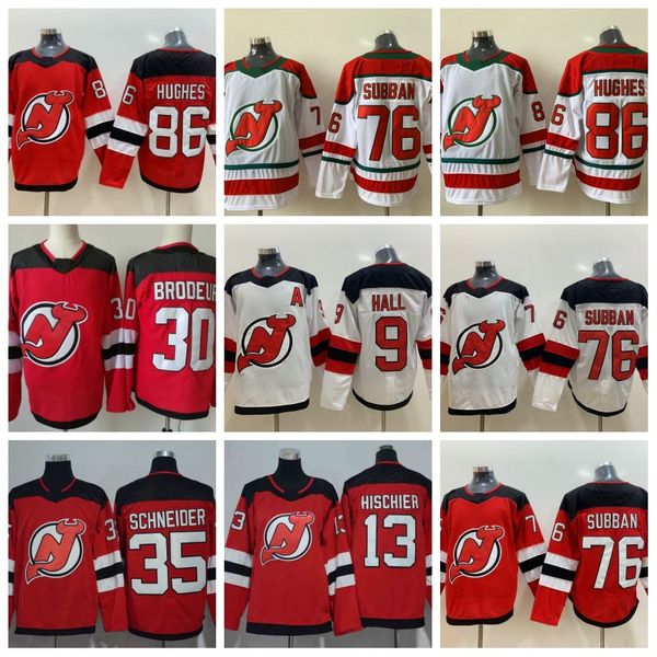 86 Jack Hughes 76 P.K. Subban New Jersey Devils 13 Nico Hischier 9 Taylor Hall 35 Cory Schneider 30 Martin Brodeur Stitched
86 Jack Hughes 76 P.K. Subban New Jersey Devils 13 Nico Hischier 9 Taylor Hall 35 Cory Schneider 30 Martin Brodeur Stitched