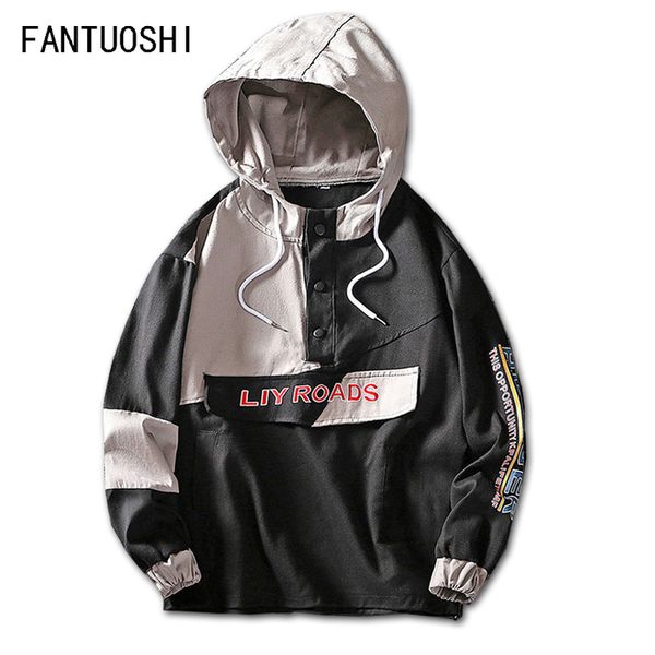 men's jackets autumn and winter new fashion pullover jacket long sleeve cotton loose splice hooded jacket black large size 5xl, Black;brown
men's jackets autumn and winter new fashion pullover jacket long sleeve cotton loose splice hooded jacket black large size 5xl, Black;brown