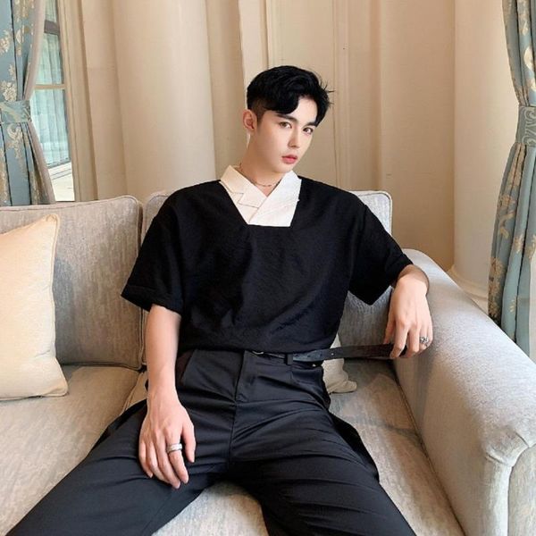 mixcubic 2020 summer korean style personality mixed colors collar design shirts men casual loose shirts for men,size -xl, White;black
mixcubic 2020 summer korean style personality mixed colors collar design shirts men casual loose shirts for men,size -xl, White;black