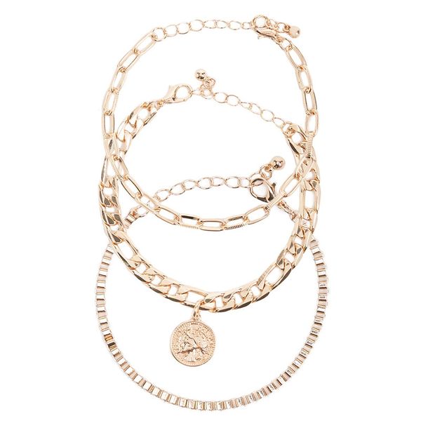 3pcs/set luxury gold silver color coin charms bracelet bangle for women punk thick chain bracelet fashion party jewelry, Golden;silver
3pcs/set luxury gold silver color coin charms bracelet bangle for women punk thick chain bracelet fashion party jewelry, Golden;silver