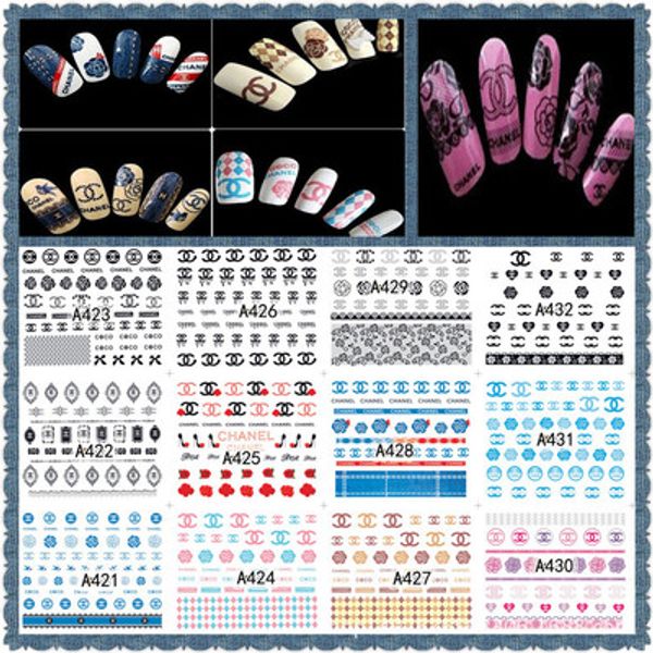 wholesale 12sheet/set logo large colorful water sticker designs nail art stickers decals makeup water tattoos a421-432, Black
wholesale 12sheet/set logo large colorful water sticker designs nail art stickers decals makeup water tattoos a421-432, Black