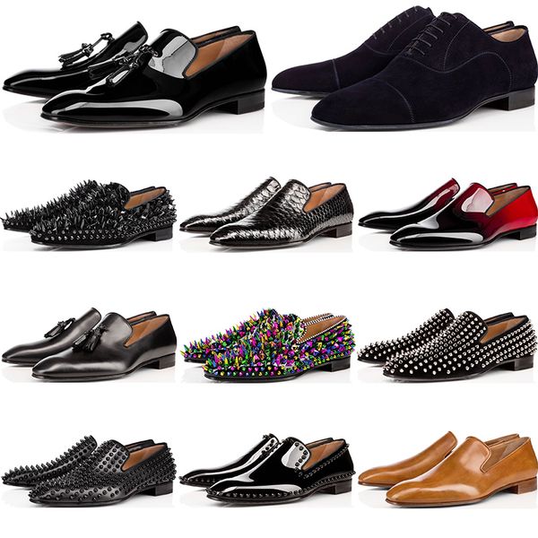 luxury mens designer shoes loafers casual black red spike patent leather slip on dress wedding flats bottoms business party sneakers
luxury mens designer shoes loafers casual black red spike patent leather slip on dress wedding flats bottoms business party sneakers