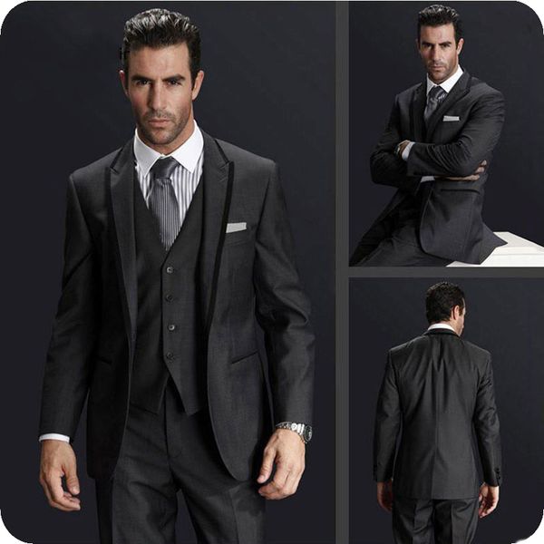 black men suits mens wedding suits bridegroom custom made slim fit formal groom wear prom costume tuxedo blazer man trajes de hombre, Black;gray
black men suits mens wedding suits bridegroom custom made slim fit formal groom wear prom costume tuxedo blazer man trajes de hombre, Black;gray