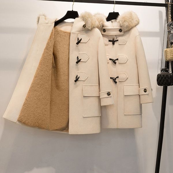 new warm woolen jacket for winter 2018 long hooded horn button wide-waisted beige coat casual china (mainland) winter coat women, Black
new warm woolen jacket for winter 2018 long hooded horn button wide-waisted beige coat casual china (mainland) winter coat women, Black
