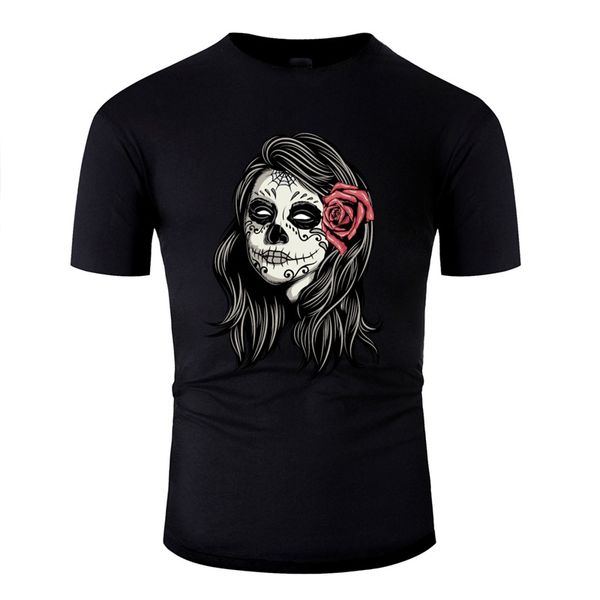 santa muerte holy woman t shirt men classical men's t shirts leisure camisetas, White;black
santa muerte holy woman t shirt men classical men's t shirts leisure camisetas, White;black