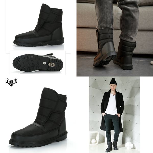 men boot black winter snow boots warm fur insole non-slip buckle plus size 40 to 46 strong sole thick nylon upper ing
men boot black winter snow boots warm fur insole non-slip buckle plus size 40 to 46 strong sole thick nylon upper ing