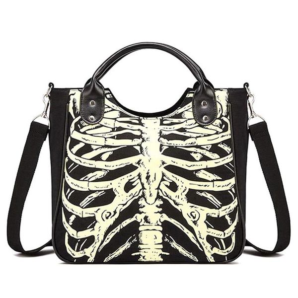 new-luminous gothic skeleton bones skulls bags rock designer female casual totes women punk bags fashion handbag
new-luminous gothic skeleton bones skulls bags rock designer female casual totes women punk bags fashion handbag