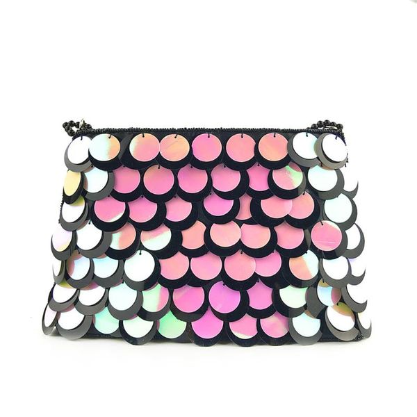 fashion women evening bag hand-embroidered sequins chain bag gradient scales clutch ladies hand bags
fashion women evening bag hand-embroidered sequins chain bag gradient scales clutch ladies hand bags