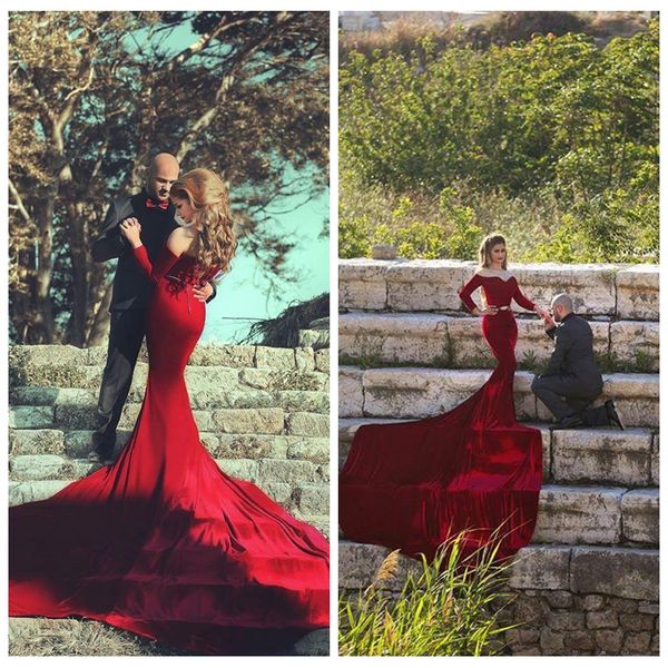2019 sweetheart long sleeves velvet mermaid prom dresses slim formal evening party gowns formal vestidos de soiree middle east long, Black;red
2019 sweetheart long sleeves velvet mermaid prom dresses slim formal evening party gowns formal vestidos de soiree middle east long, Black;red
