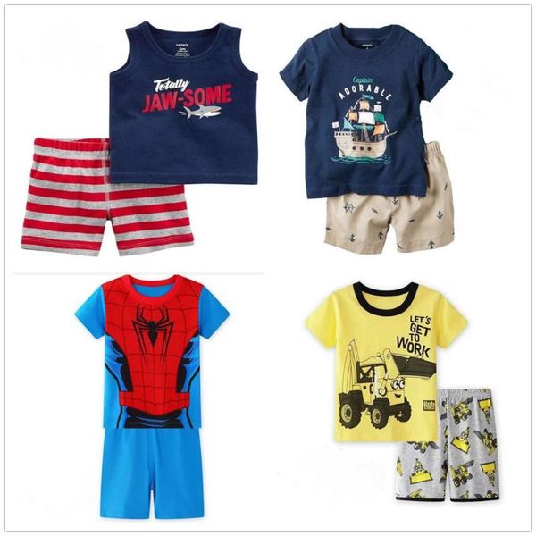 summer kids pajamas set 2020 new cotton cartoon short sleeve boys girls home clothes children sailboat pyjamas 2-7 years, Blue;red
summer kids pajamas set 2020 new cotton cartoon short sleeve boys girls home clothes children sailboat pyjamas 2-7 years, Blue;red