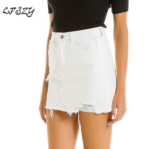 women's skirt 2019 new fashion ladies half-length denim skirt summer white hole denim pleated size s-xl, Black
women's skirt 2019 new fashion ladies half-length denim skirt summer white hole denim pleated size s-xl, Black