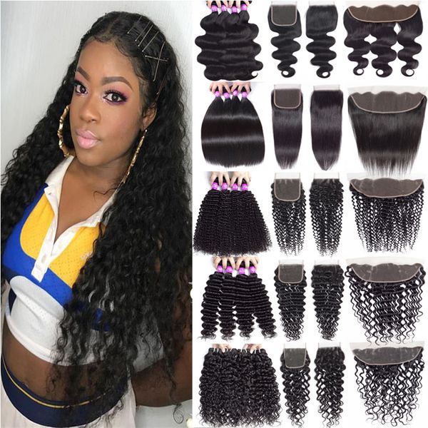brazilian virgin hair wefts with lace closure deep wave water wave human hair extensions with lace frontal curly hair bundles weaves, Black
brazilian virgin hair wefts with lace closure deep wave water wave human hair extensions with lace frontal curly hair bundles weaves, Black
