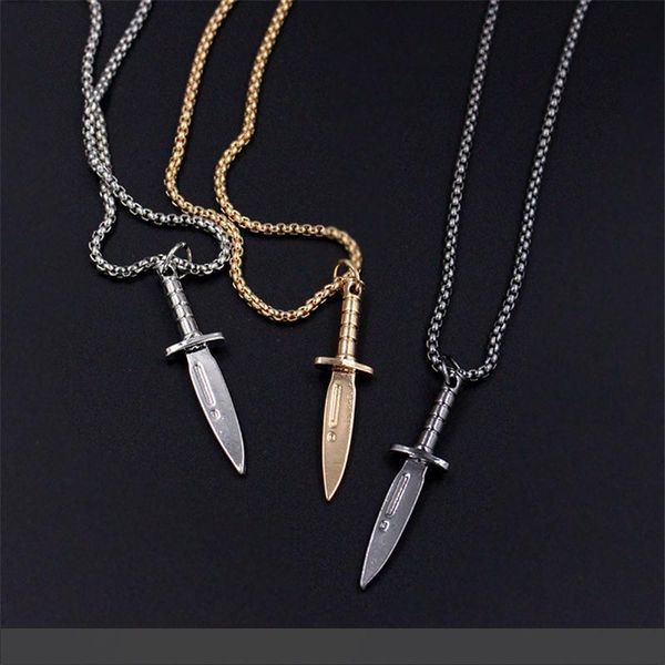 2020 men necklaces vintage jewelry personalized dagger necklaces pendants stainless steel chain male accessories fashion gifts, Silver
2020 men necklaces vintage jewelry personalized dagger necklaces pendants stainless steel chain male accessories fashion gifts, Silver