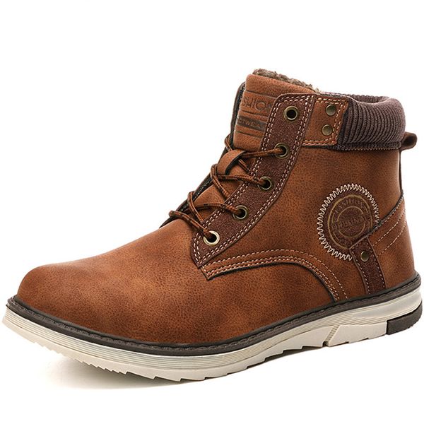 male shoes men boots winter warm plush fur snow warm non-slip men lace-up suede leather sneakers non-slip botas shoes, Black
male shoes men boots winter warm plush fur snow warm non-slip men lace-up suede leather sneakers non-slip botas shoes, Black