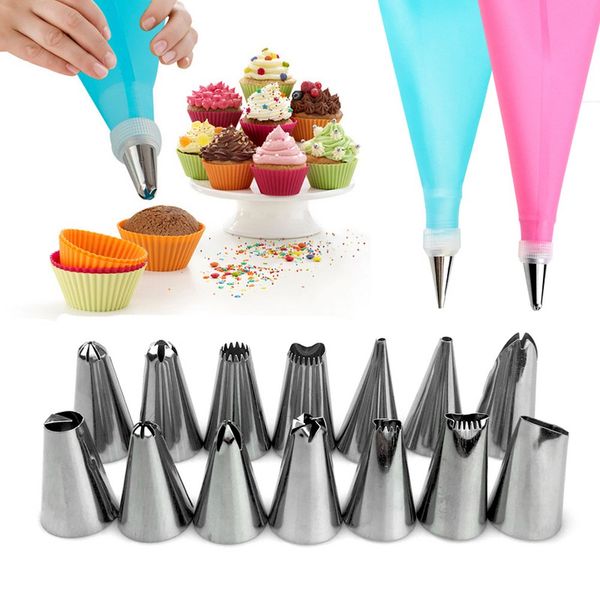 16pcs/set wedding cake decorating icing stainless steel cake decorating tools icing piping nozzles piping tips pastry bags, Slivery;brown
16pcs/set wedding cake decorating icing stainless steel cake decorating tools icing piping nozzles piping tips pastry bags, Slivery;brown