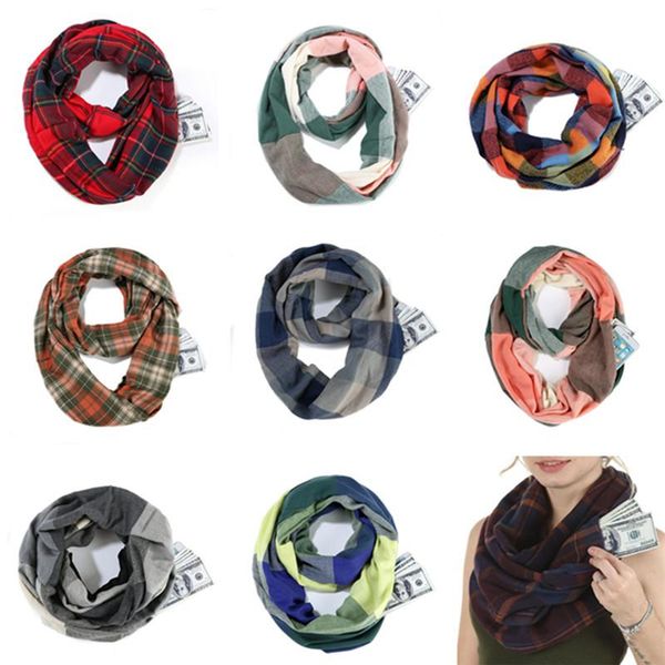women travel scarf plaid infinity loop scarves ring pocket snood neckerchief wraps check shawl collar lattice neck scarf pashmina a112703, Red;brown
women travel scarf plaid infinity loop scarves ring pocket snood neckerchief wraps check shawl collar lattice neck scarf pashmina a112703, Red;brown