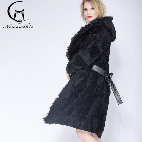 2019 sheep shepherd women's self-cultivation winter coat, winter pajamas section real fur coat, lamb hair hat coat, Black
2019 sheep shepherd women's self-cultivation winter coat, winter pajamas section real fur coat, lamb hair hat coat, Black