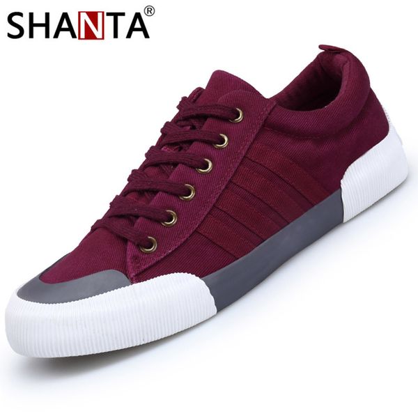 shanta 2019 men canvas shoes fashion solid color men vulcanized shoes lace-up white casual shoes men sneakers chaussure homme t200413, Black
shanta 2019 men canvas shoes fashion solid color men vulcanized shoes lace-up white casual shoes men sneakers chaussure homme t200413, Black