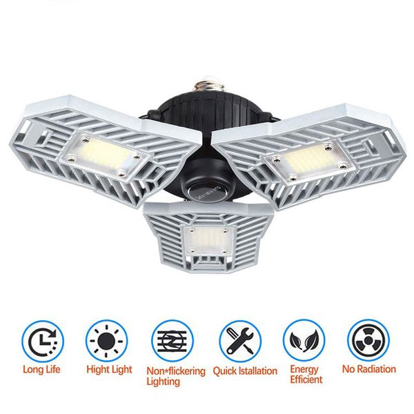 led garage light 60w e27 6000lm deformable ceiling lighting ultra-bright mining lamps warehouse lamp with 3 adjustable panels
led garage light 60w e27 6000lm deformable ceiling lighting ultra-bright mining lamps warehouse lamp with 3 adjustable panels