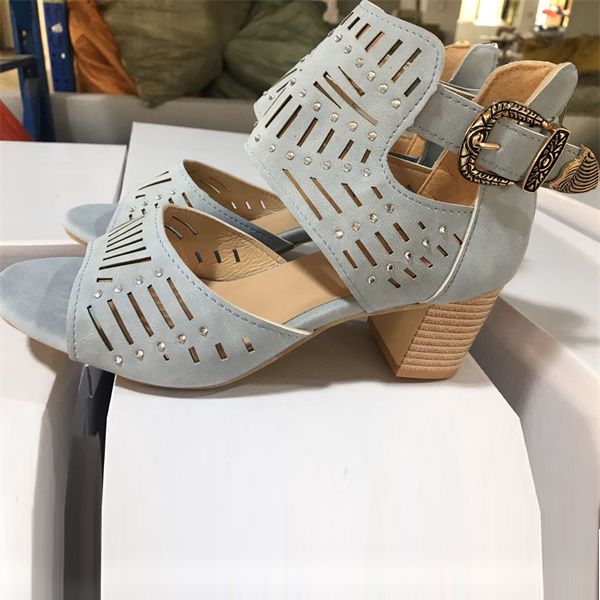 new arrivals luxury women sandal blue shoes leather heel sandals designer pointed toe thick high heels 3-4 cm with box, Black
new arrivals luxury women sandal blue shoes leather heel sandals designer pointed toe thick high heels 3-4 cm with box, Black