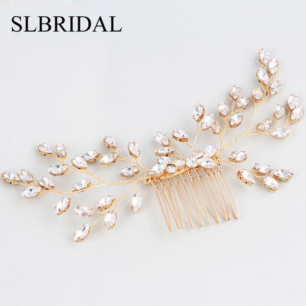slbridal gold handmade wired rhinestones pearls wedding hair comb bridal headpieces crystal hair accessories bridesmaids jewelry, Golden;white
slbridal gold handmade wired rhinestones pearls wedding hair comb bridal headpieces crystal hair accessories bridesmaids jewelry, Golden;white
