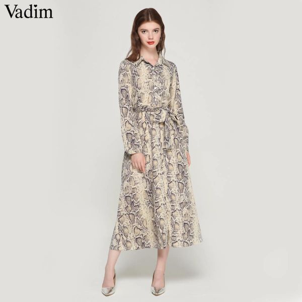 women snake skin pattern maxi dresses ankle length long dress bow tie sashes long sleeve casual chic vestidos qa472, White;black
women snake skin pattern maxi dresses ankle length long dress bow tie sashes long sleeve casual chic vestidos qa472, White;black
