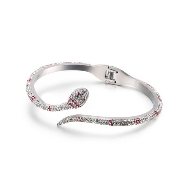 stainless steel snake bracelets for women punk opening bracelet men accessories full zircon bracelets ladies silver jewelry gift, Black
stainless steel snake bracelets for women punk opening bracelet men accessories full zircon bracelets ladies silver jewelry gift, Black