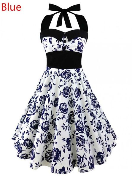 halter dress summer women 2019 sleeveless floral print femme elegant vintage dresses retro rockabilly prom party dress, Black;gray
halter dress summer women 2019 sleeveless floral print femme elegant vintage dresses retro rockabilly prom party dress, Black;gray