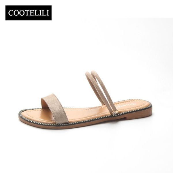 cootelili summer slippers women beach shoes woman slides flat heels slip on sandals female beige black dropshipping
cootelili summer slippers women beach shoes woman slides flat heels slip on sandals female beige black dropshipping
